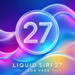 Liquid Glass 27 Icon Pack
